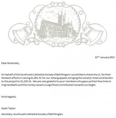 SouthwarkLetterOfThanks